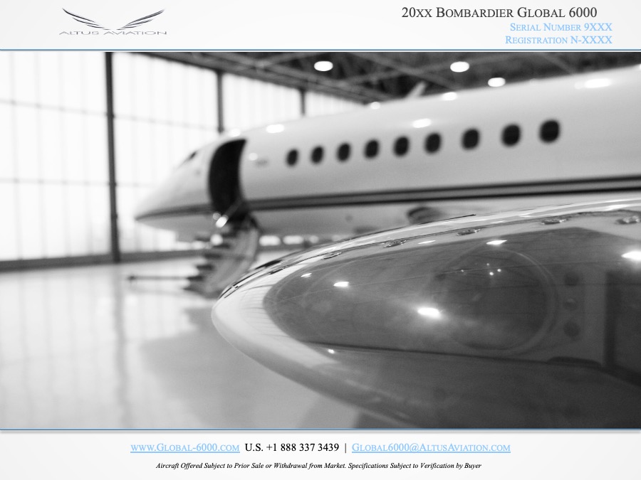 Bombardier Global 6000 for sale